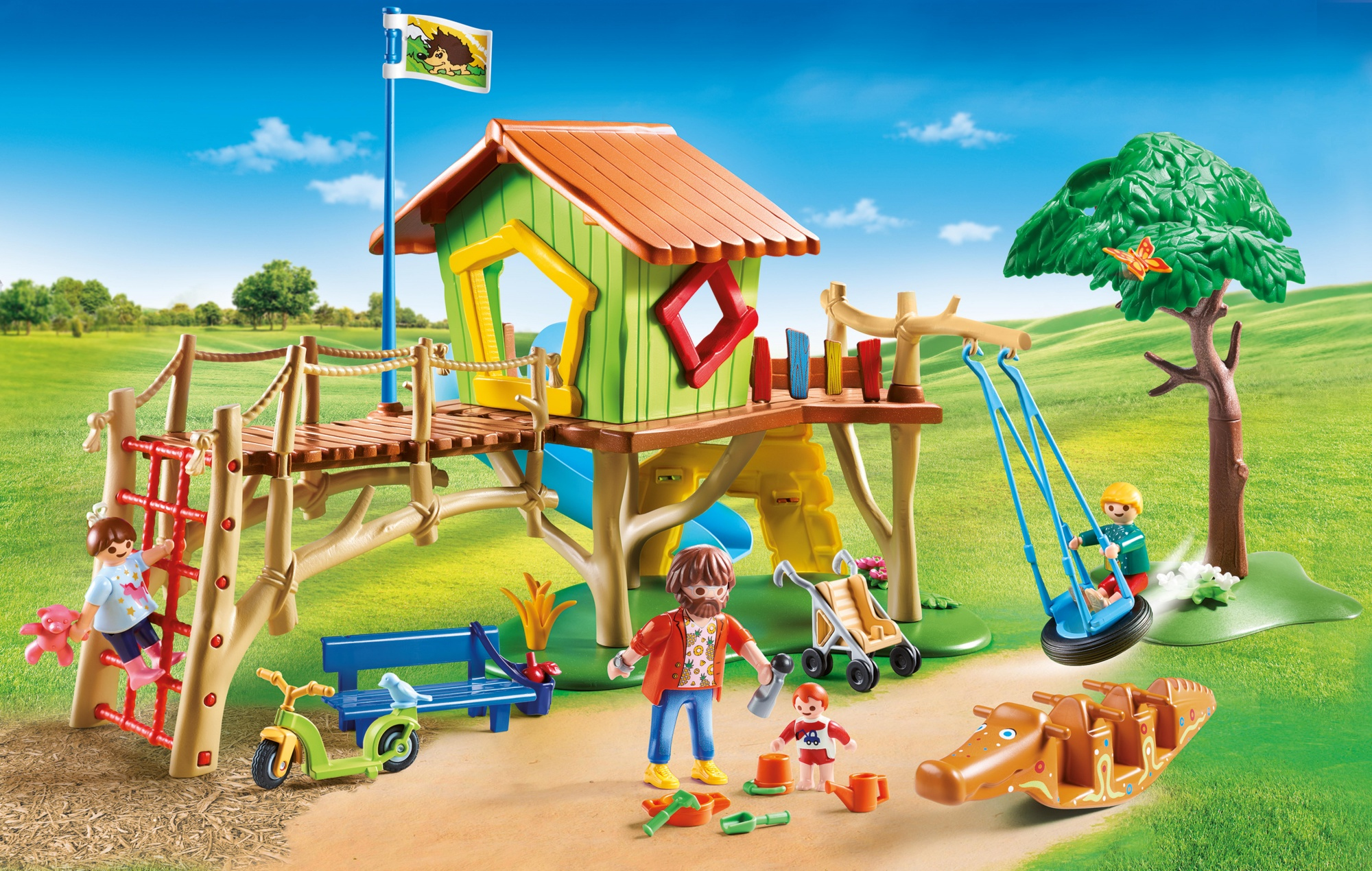 Playmobil ciudad parque infantil aventura