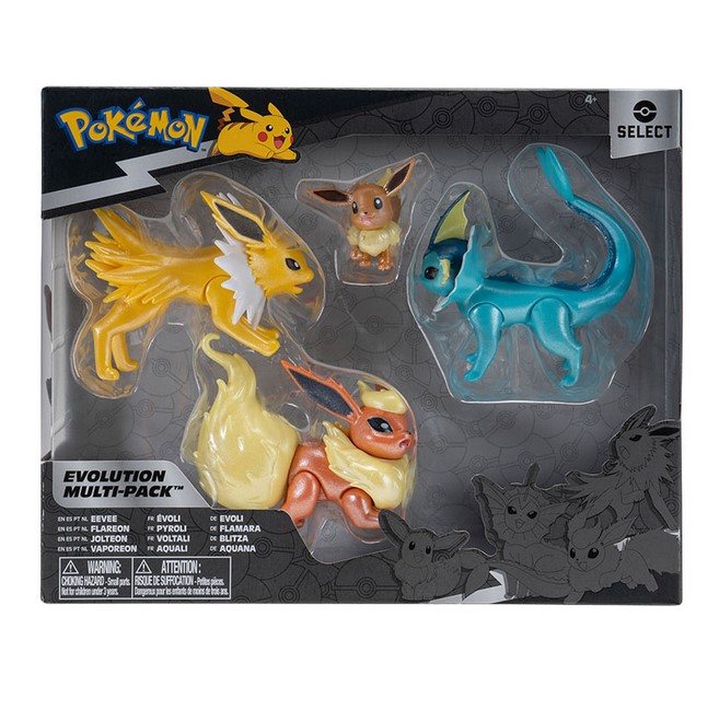 Figura jazwares pokemon multievolution eevee pack