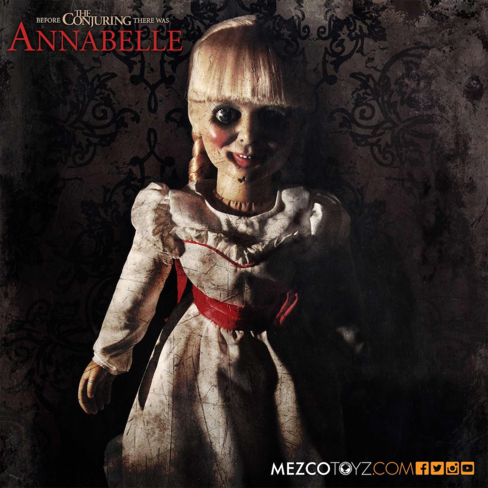 Replica mezco toyz muñeca annabelle 45