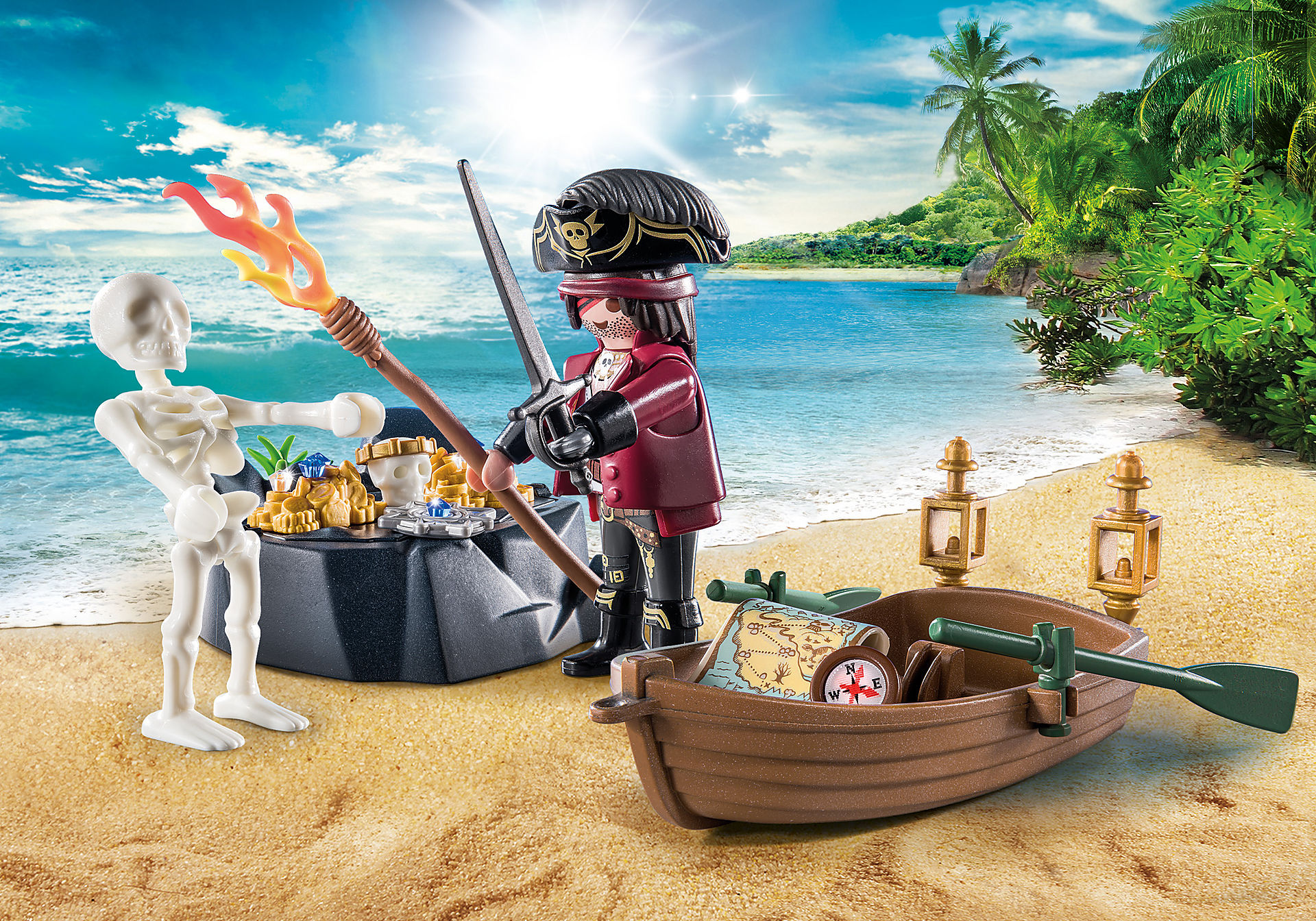 Playmobil starter pack pirata con bote