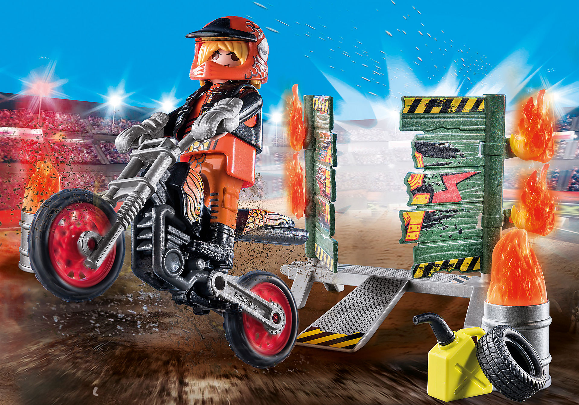 Playmobil starter pack stuntshow moto con