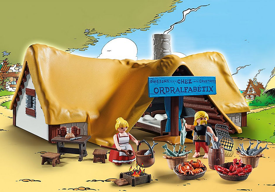 Playmobil asterix: la cabaña ordenalfabetix