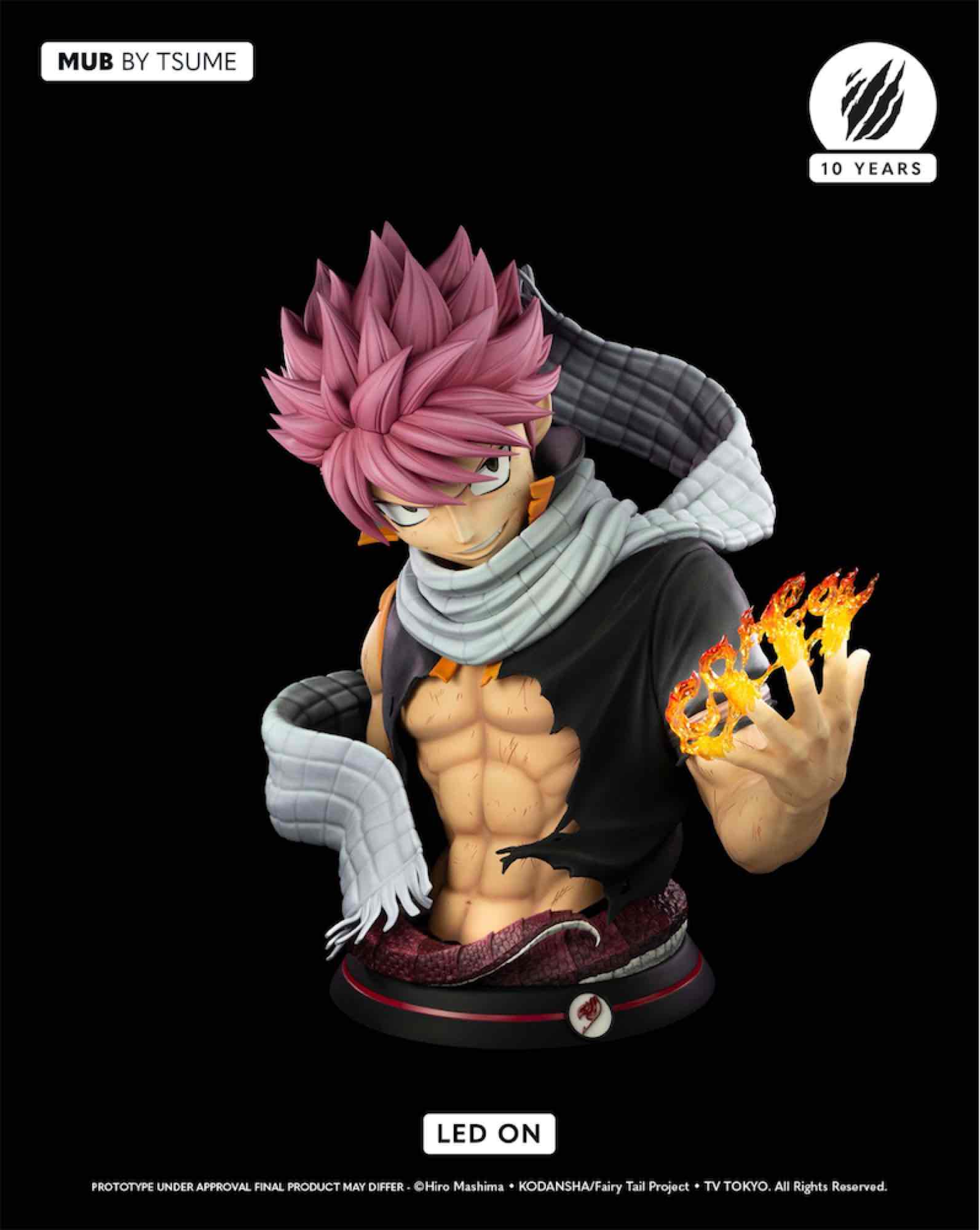 Natsu dragneel busto resina escala 73