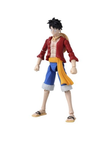 Figura bandai one piece anime heroes monkey d. luffy new version