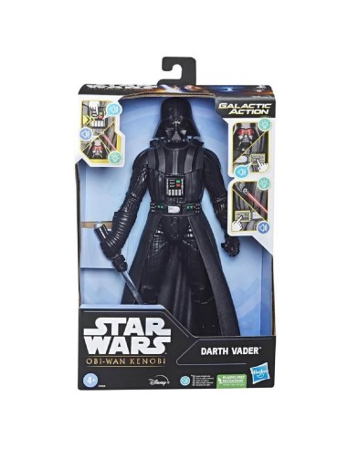 Figura electrónica hasbro star wars galactic action darth vader