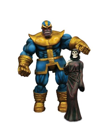 Figura diamond select toys marvel thanos accion pack con figura de la muerte