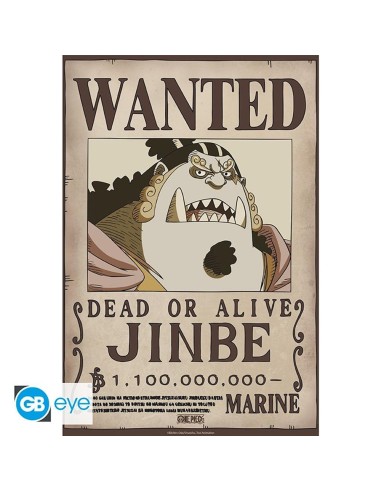 Poster gb eye chibi one piece wanted jinbe wano