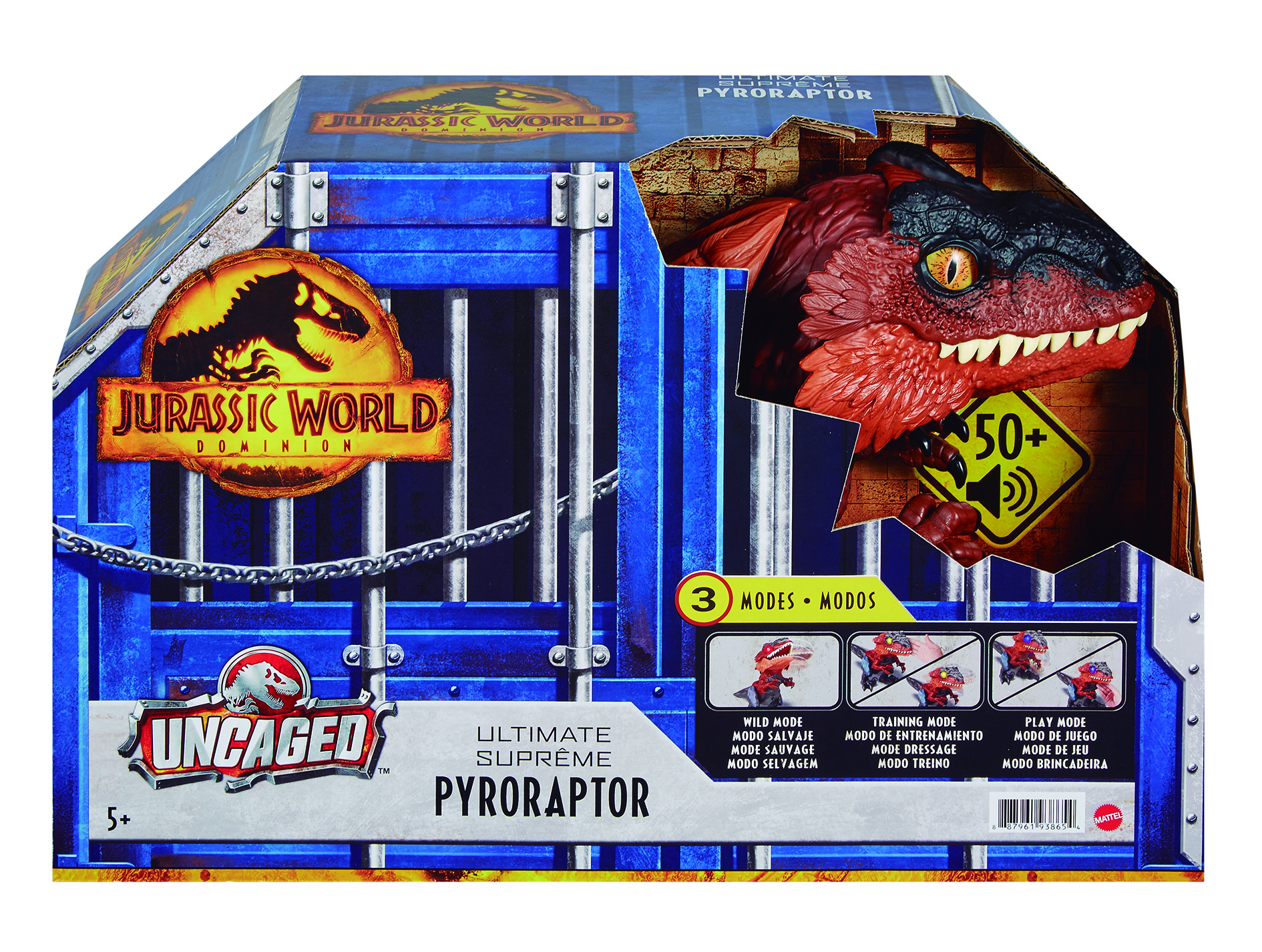 Figura mattel jurassic world dinosaurio desenjaulado