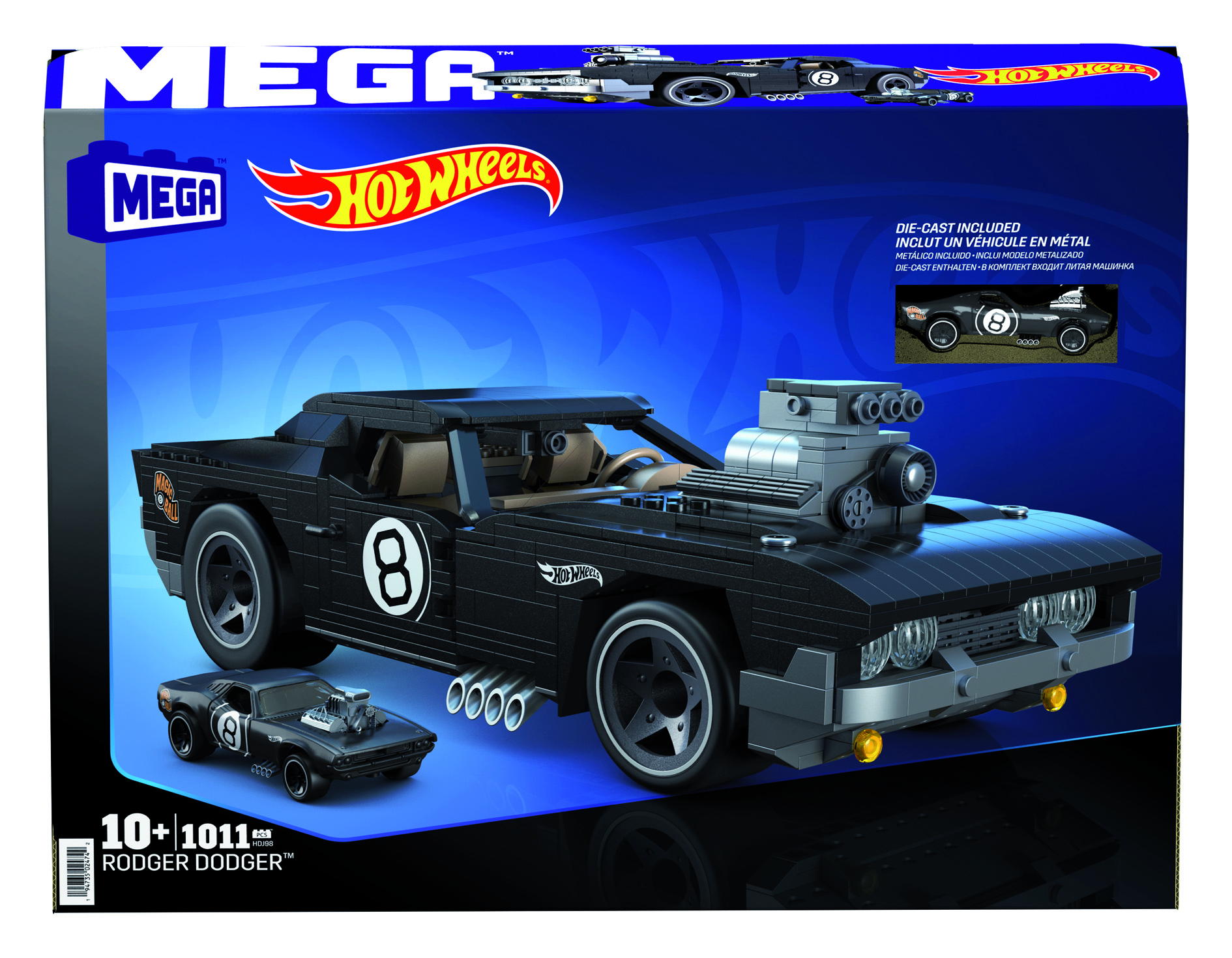 Figura mattel mega construx hot wheels