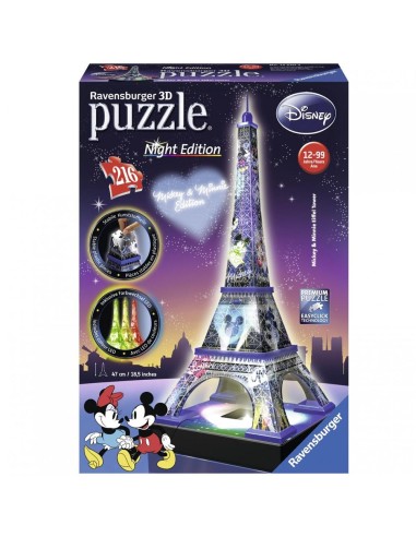 Puzzle 3d ravensburger disney torre eiffel