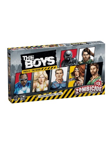 Juego de mesa zombicide 2e: the boys pack 1: the seven edad recomendada 14 años