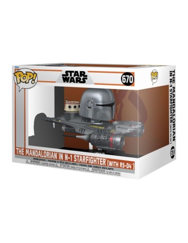 Funko pop rides mandalorian mandaloriano & n - 1 starfighter 76549