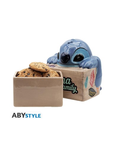 Replica abystyle disney lilo & stitch ohana recipiente galletas