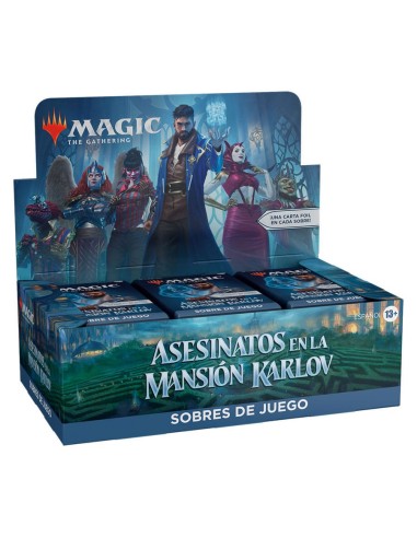 Caja de sobres magic the gathering sobres de juego asesinatos en la mansión karlov español