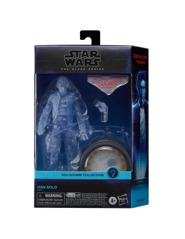 Figura hasbro star wars the black series holocomm collection han solo