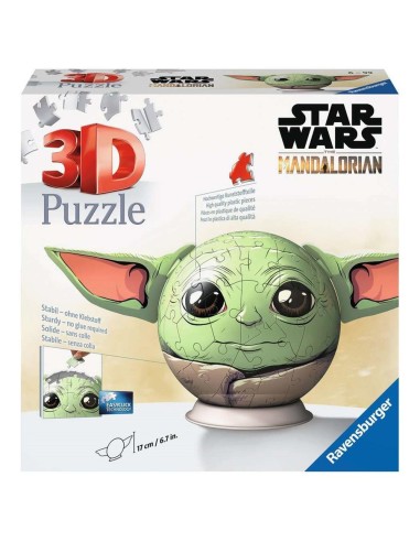 Puzzle 3d ravensburger grogu -  con orejas