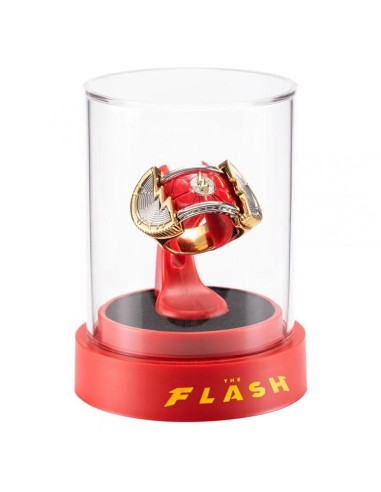 Réplica anillo y exhibidor the noble collection dc comics the flash