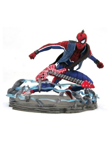 Figura diamond select toys marvel gallery spider - punk diorama