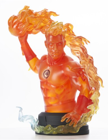 Figura mini busto diamond marvel comic human torch 1 - 6 scale