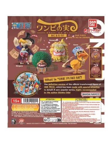 Surtido bandai gashapon one piece mi animal 02 20 articulos