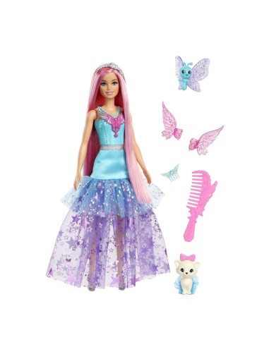 Muñeca barbie mattel cuento de hadas & mascotas