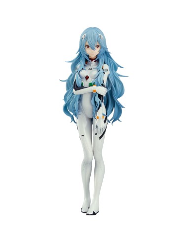 Figura good smile company pop up parade rebuild of evangelion rei ayanami pelo largo