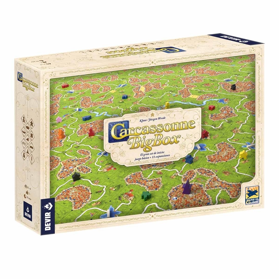 Juego mesa devir carcassonne plus juego