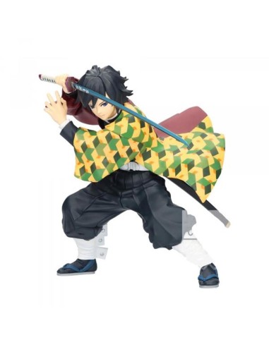 Figura banpresto demon slayer kimetsu no yaiba maximatic giyu tomioka 17cm