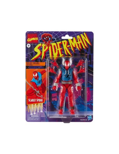 Figura hasbro marvel comics spider - man scarlet spider