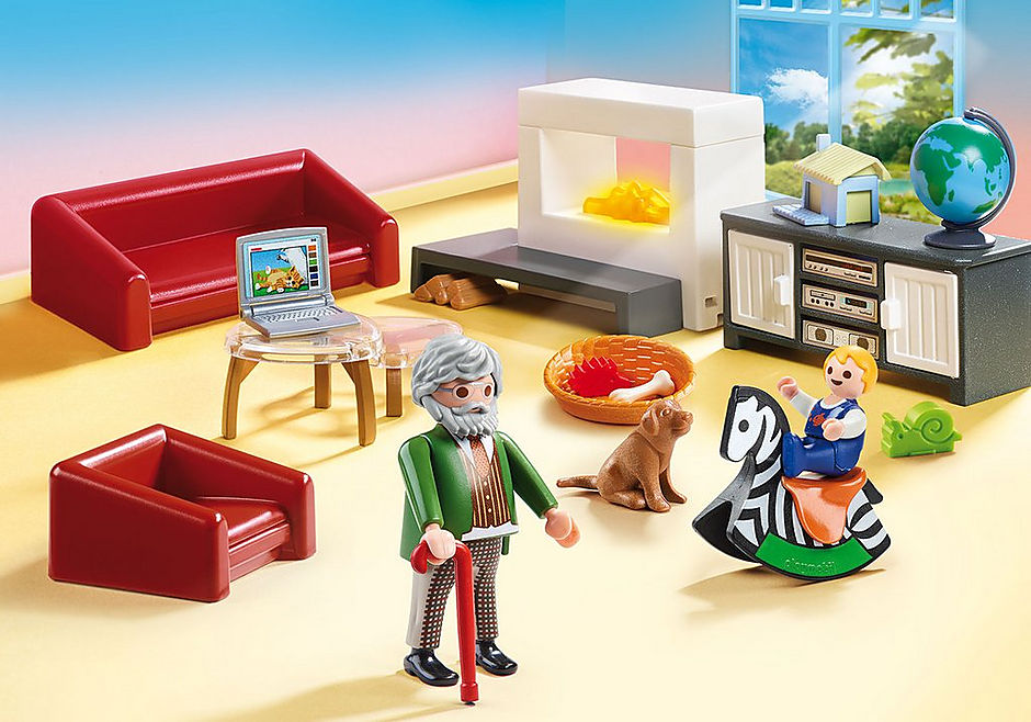 Playmobil casa muñecas salon