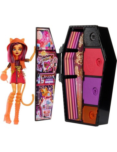 Muñeca mattel monster high skulltimate secrets neon frights toralei