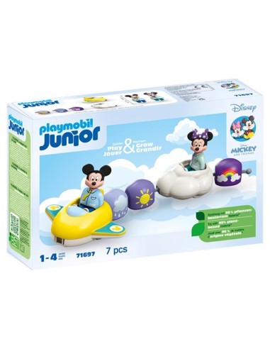 Playmobil junior disney: mickey y minnie tren nube