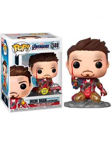 Funko pop marvel endgame i am iron man glow in the dark edicion especial brillo en la oscuridad 47096