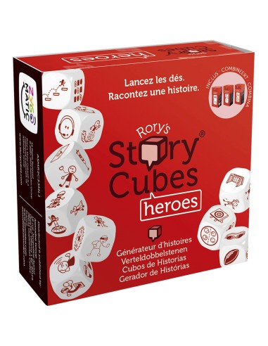 Juego de mesa asmodee story cubes heroes pegi 8