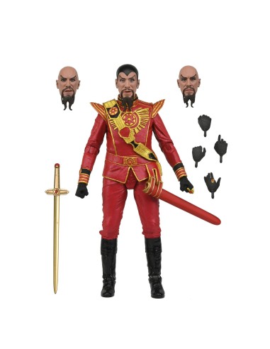 Figura neca flash gordon (1980) ultimate ming (red military outfit)