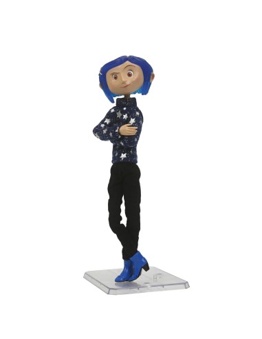 Figura neca coraline con jersey de estrellas