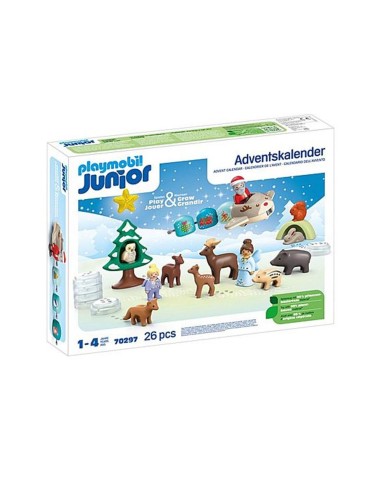 Playmobil junior: calendario de adviento navidad en la nieve