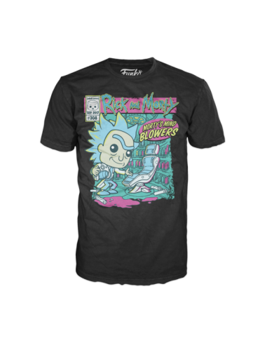 Camiseta funko series tv rick & morty morty mind blowers 64530