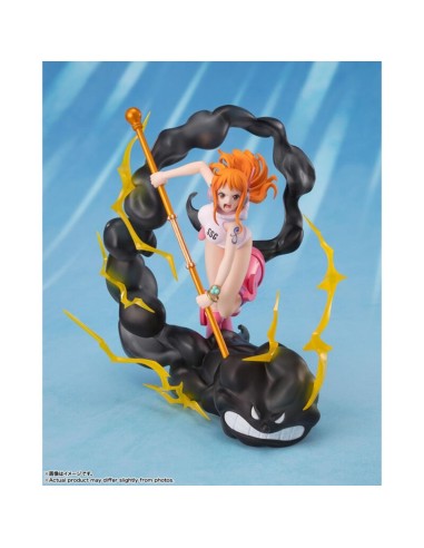 Figura tamashii nations figuarts zero one piece nami lightning blast ver. extra battle 17cm