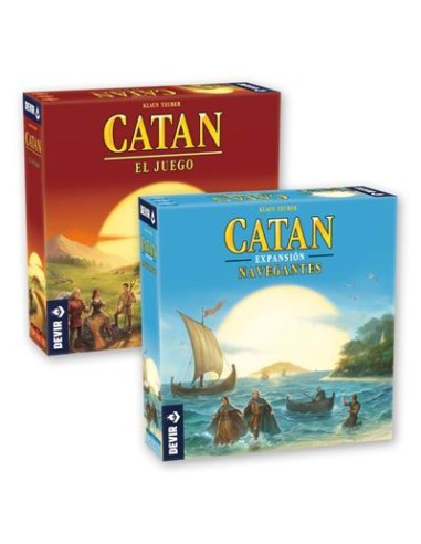 Kit juegos de mesa catán + expansión catán navegantes