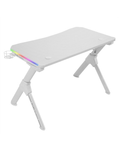 Mesa mars gaming mgdrgbw blanco 110cm