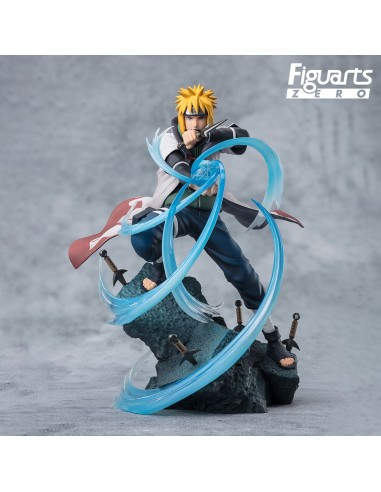 Figura tamshii nations naruto shippuden figuarts zero minato namikaze - rasengan -  super fierce battle fig. 20 cm