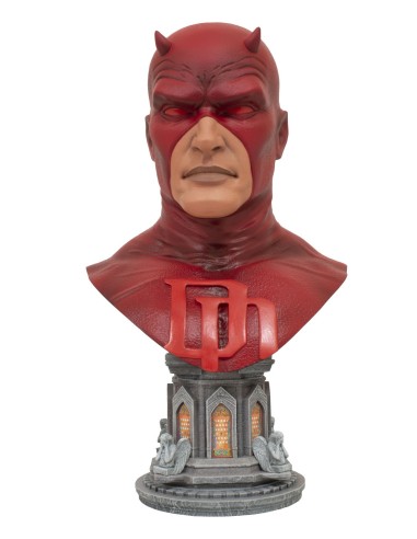 Busto de resina diamond select toys marvel legends daredevil 3d 1 - 2 scale 25 cm