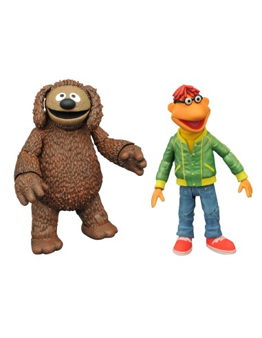 Set de 2 figuras diamond select toys the muppets los teleñecos scooter and rowlf