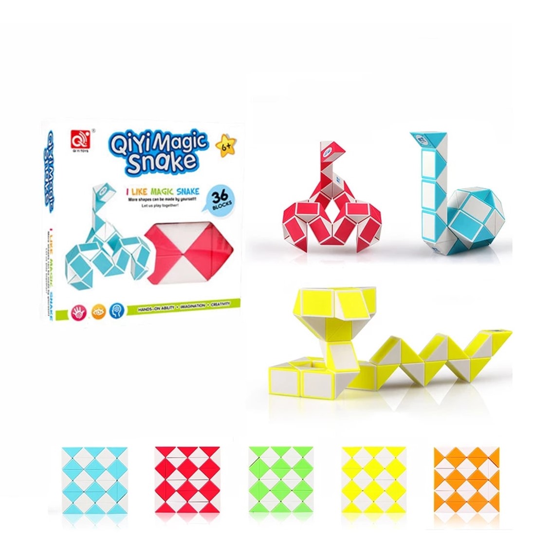 Juego ingenio qiyi snake 36 piezas