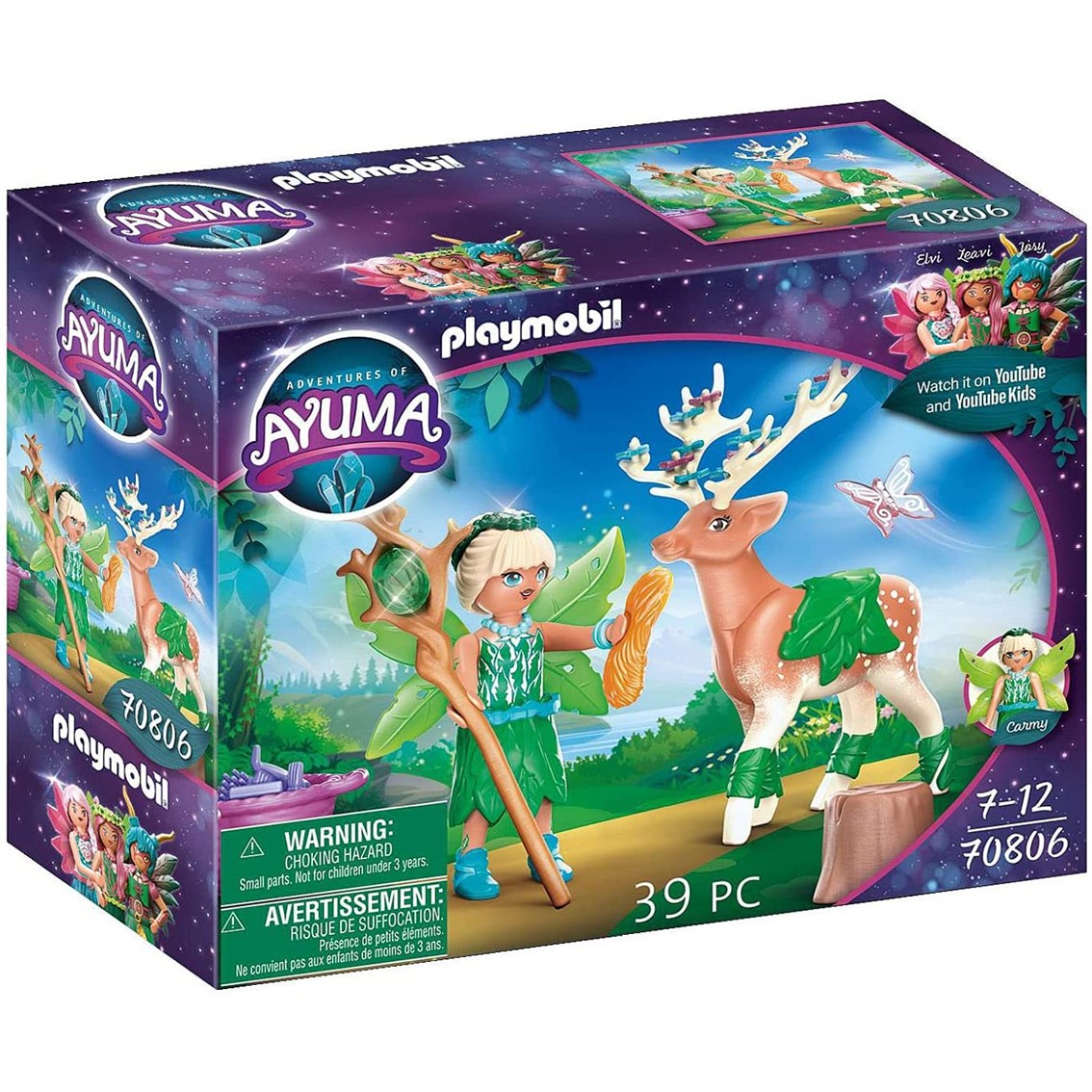 Playmobil ayuma forest fairy con animal