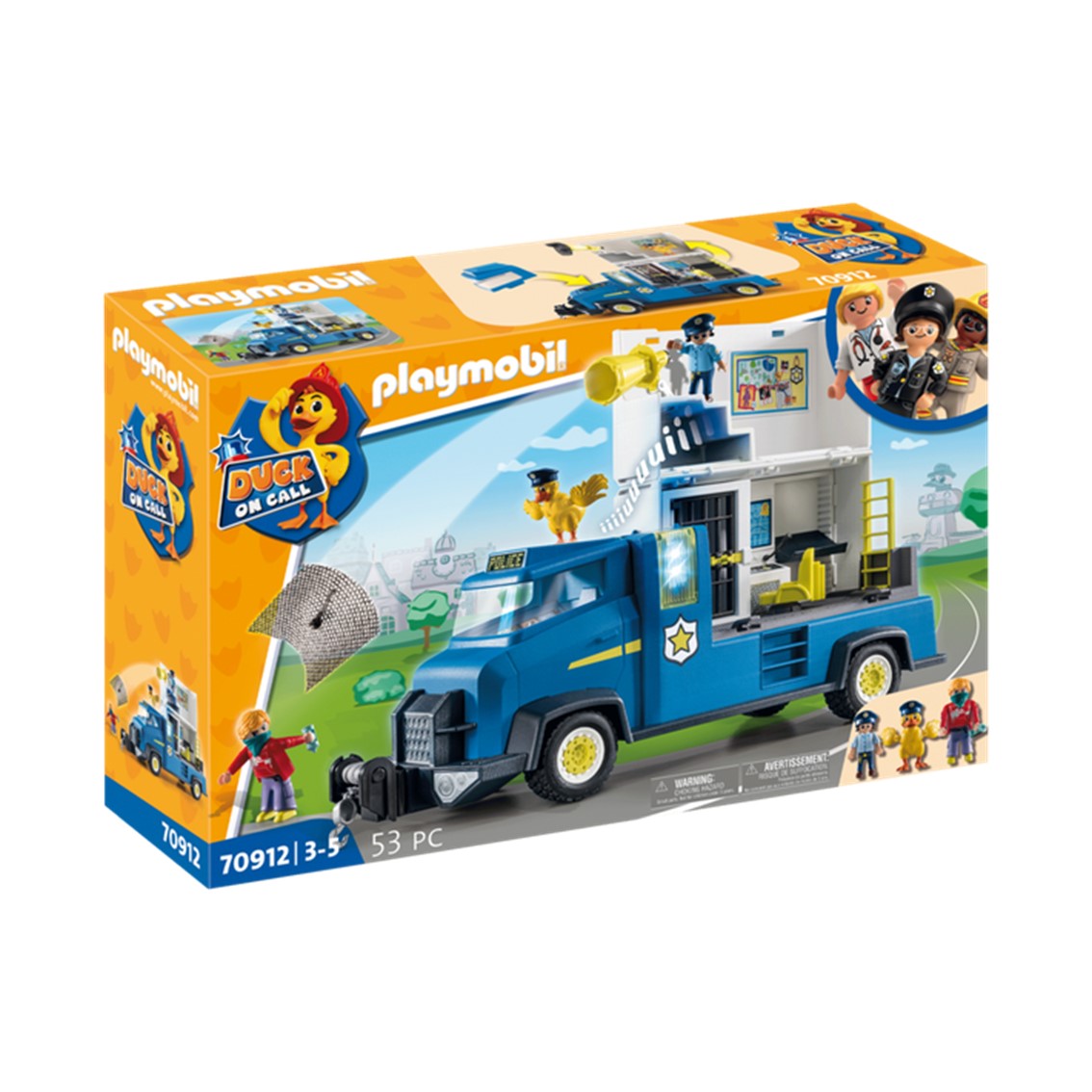 Playmobil duck on call camion policia