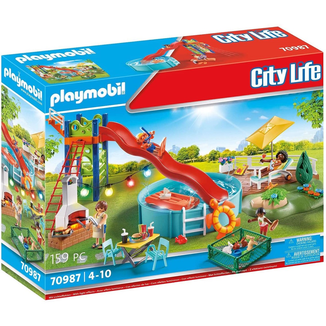 Playmobil fiesta en la piscina con