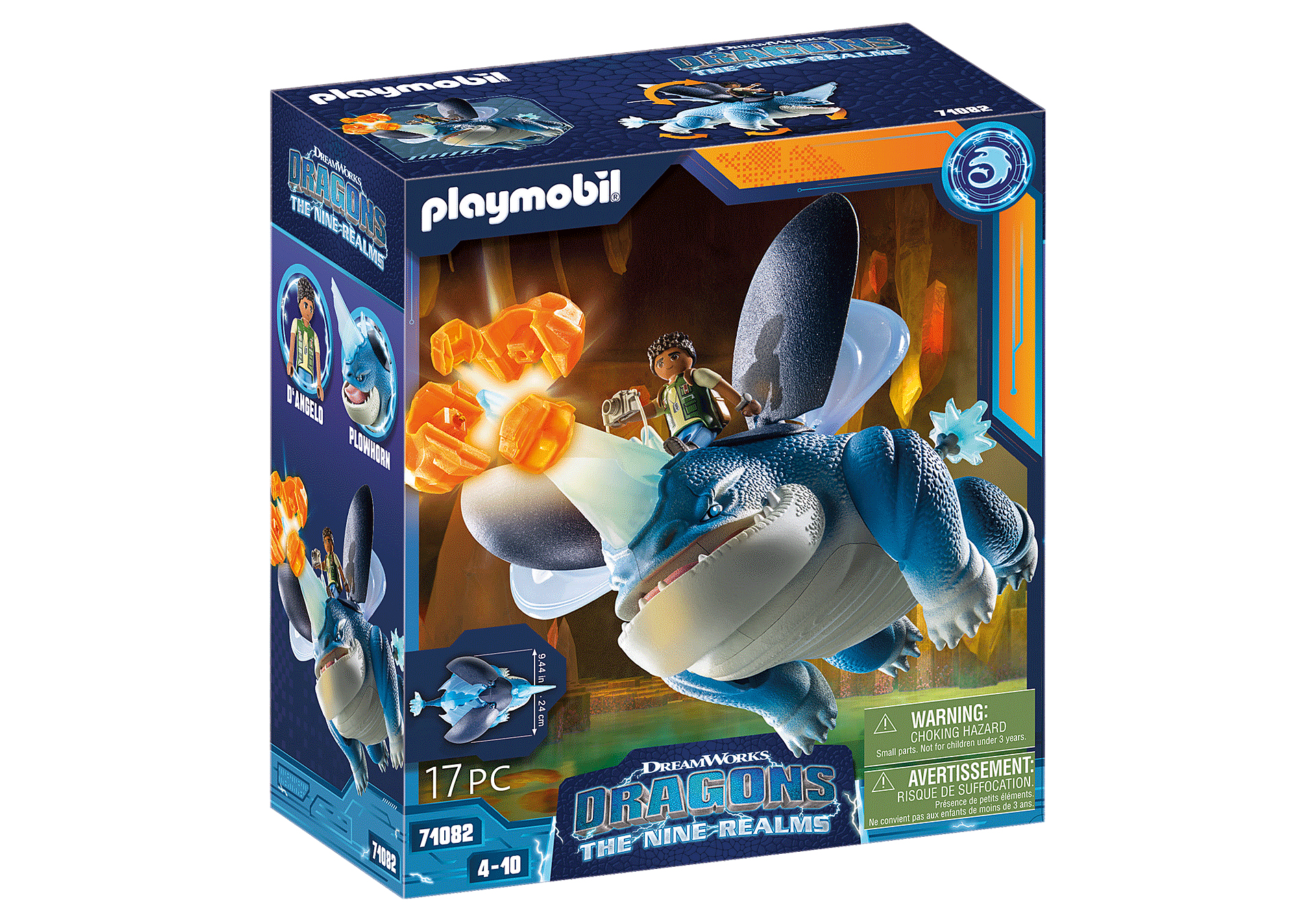 Playmobil dragones: nine realms: plowhorn &