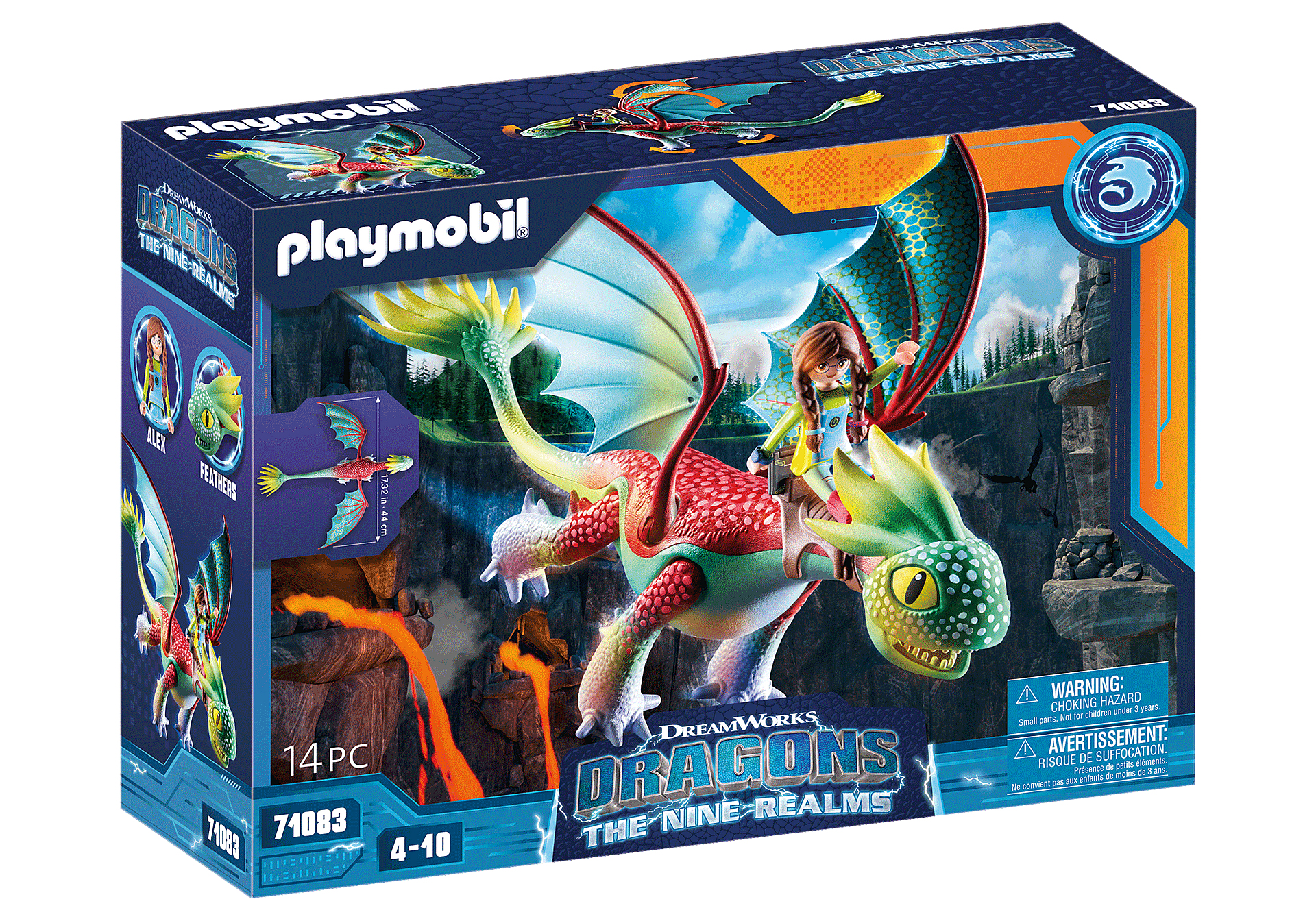 Playmobil dragones: nine realms: feathers &